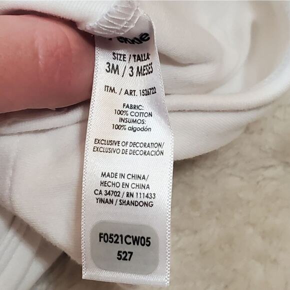 Pekkle Baby Onesie and Pants Llama Matching Set, 100% Cotton, Size 3 Months - Picture 4 of 5